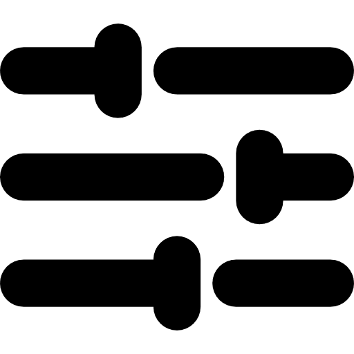 Settings levels shapes and symbols panel icon