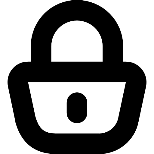 Lock security secure padlock icon