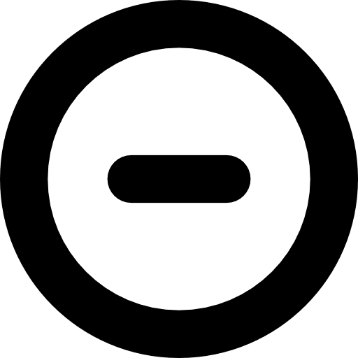 Remove substraction signs shapes and symbols icon