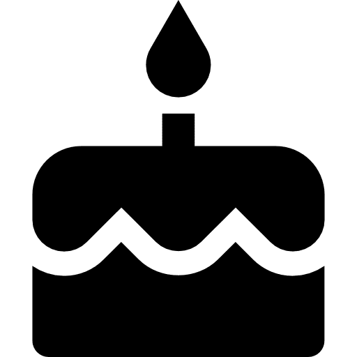 Cake food party bakery icon