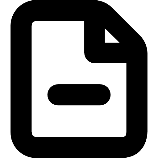 Document archive minus files and documents icon