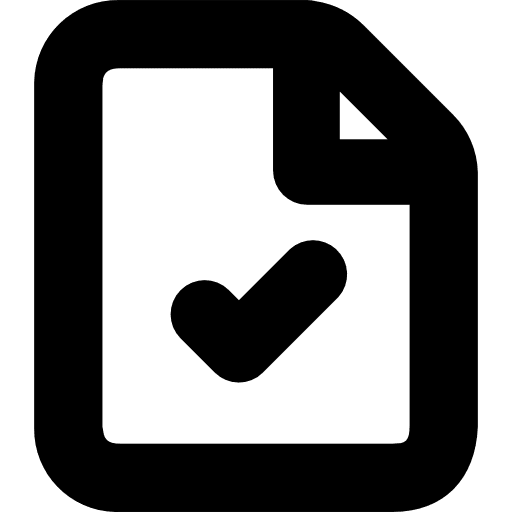 File document archive checked icon