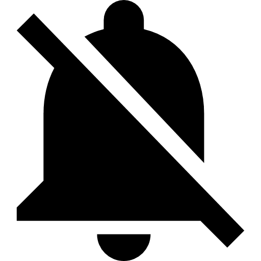Notifications button notifications turn off icon