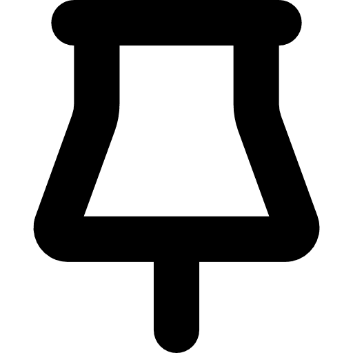 Pin shapes and symbols tools and utensils attachment icon