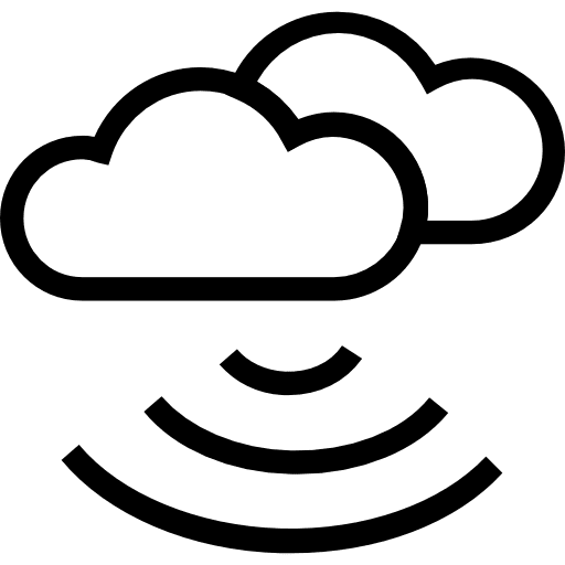 Cloud computing cloud computing data storage icon