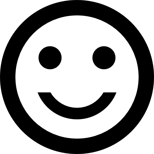 Happy gestures face smiley icon