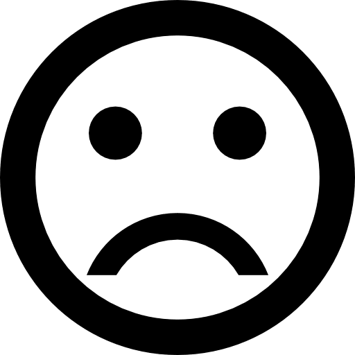 Sad face faces gestures icon