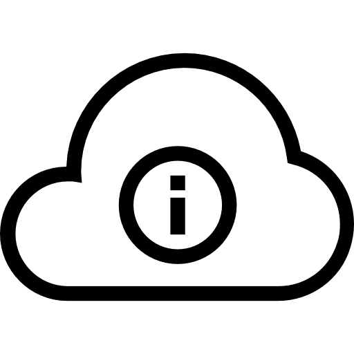 Cloud computing cloud computing info information icon