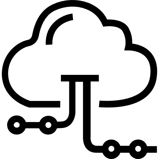 Cloud computing interface cloud computing deploy icon