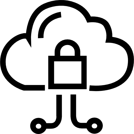 Cloud computing interface data ui icon