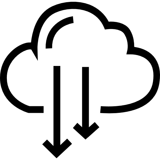 Cloud computing multimedia option multimedia interface icon