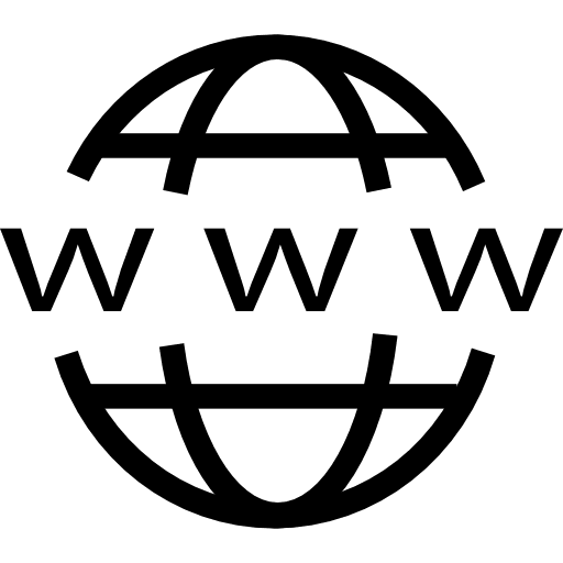 Internet earth grid multimedia communications icon