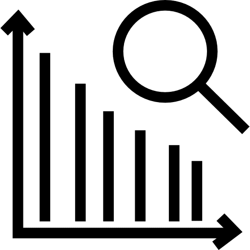 Analytics business statistics bar chart icon