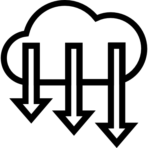 Cloud computing multimedia option data multimedia icon