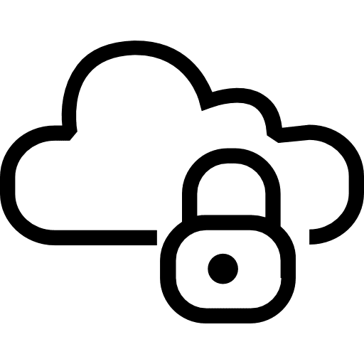 Cloud computing multimedia ui data icon