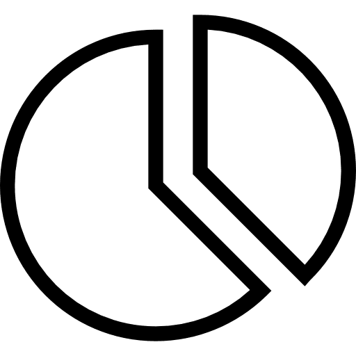 Pie chart marketing pie chart graphical icon