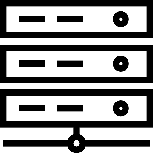 Server database server technology icon