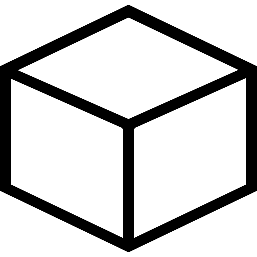 Cube cube interface shapes and symbols icon
