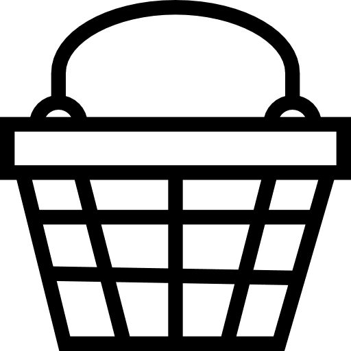 Shopping basket online shop online store supermarket icon