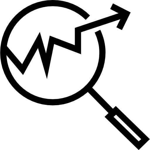 Analytics seo and web analysis chart icon