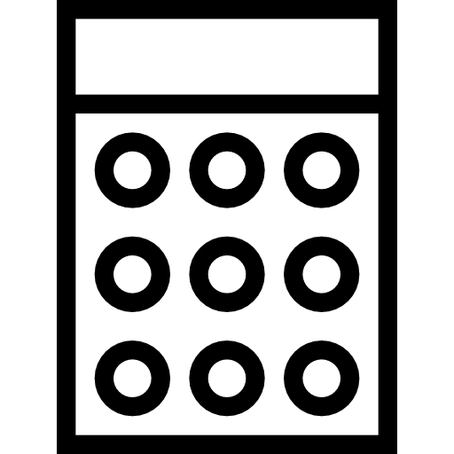 Calculator calculator business buttons icon