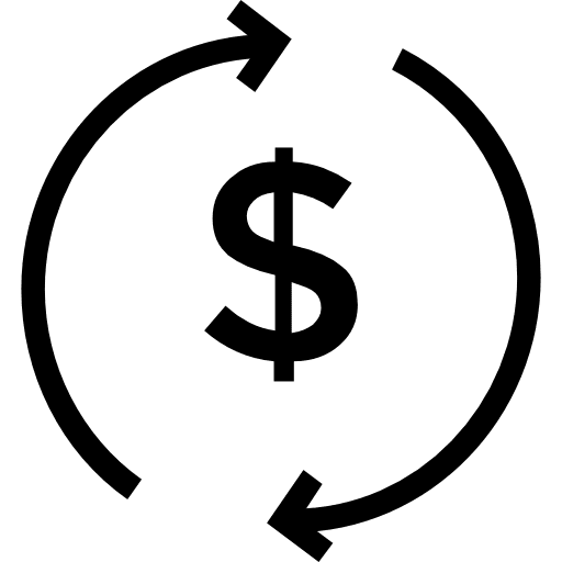 Dollar business and finance coin currency icon