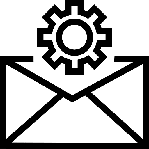 Email communications interface mail icon