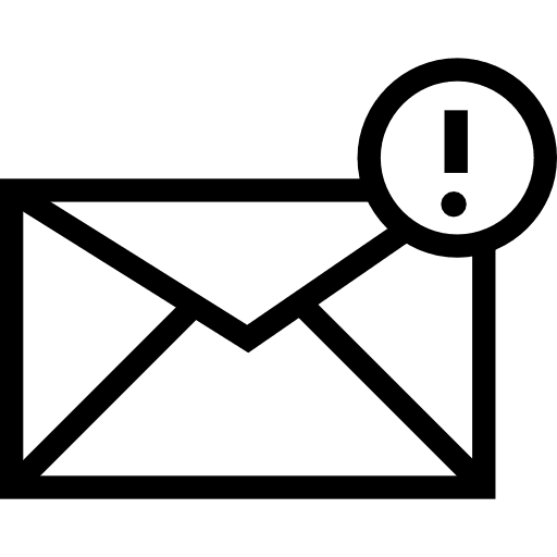 Email interface communications message icon