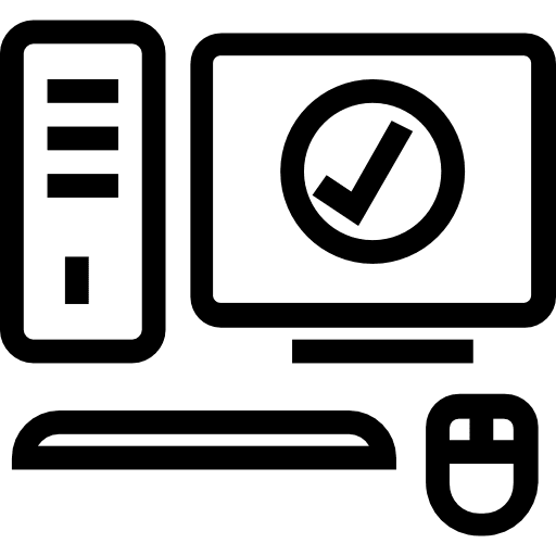 Personal computer electronic computing monitor icon