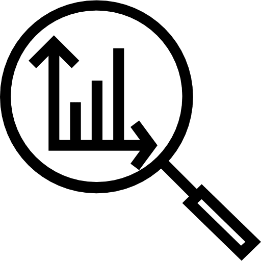 Analytics seo and web analytics stats icon