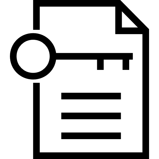 File document interface file icon