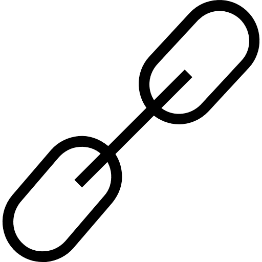 Link chain seo and web link icon