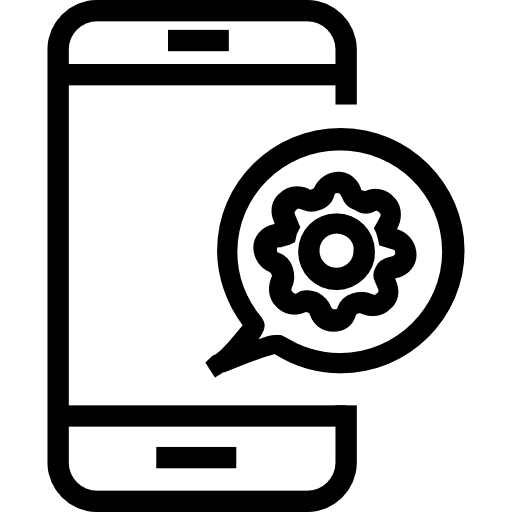 Smartphone touch screen technology communications icon