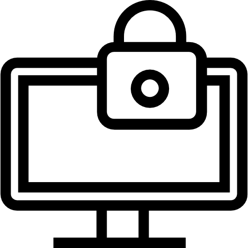 Monitor screen tv television icon