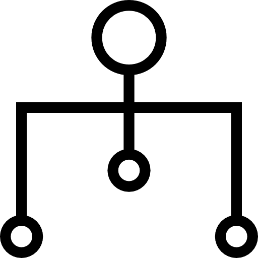 Network circles interface social network icon