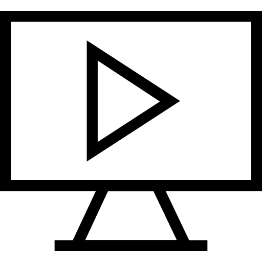 Video player technology on demand screen icon