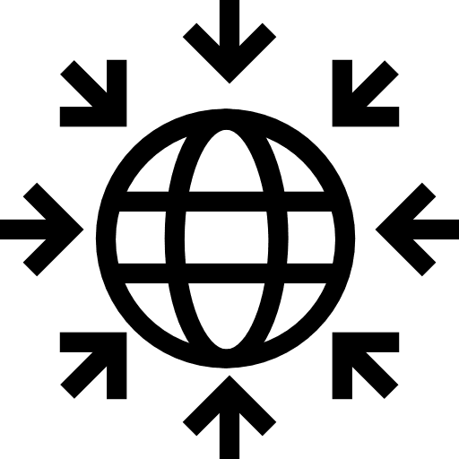 Internet earth grid interface wireless internet icon