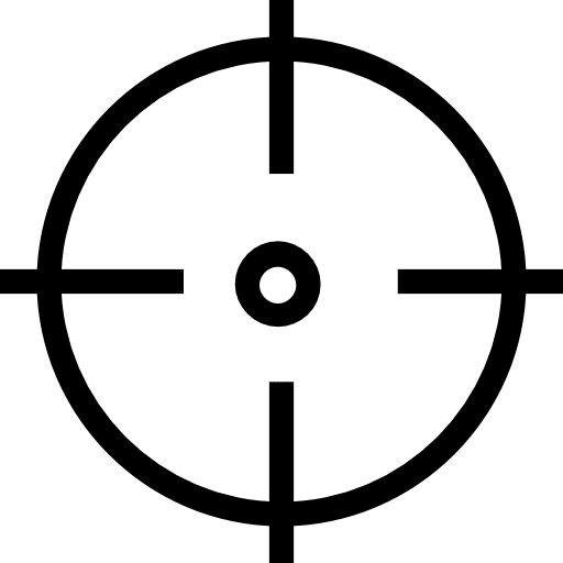Target shooting target sniper icon