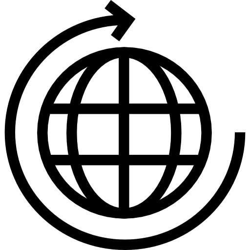 Worldwide planet earth map placeholders icon