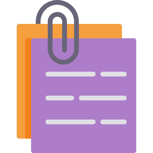 Clips paperclip files and folders multimedia option icon