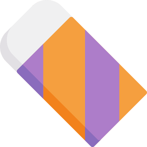 Eraser education erase business and finance icon