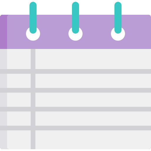 Notebook files and folders interface notebook icon