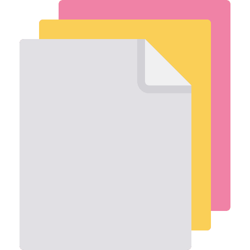 Papers documents paperwork business and finance icon