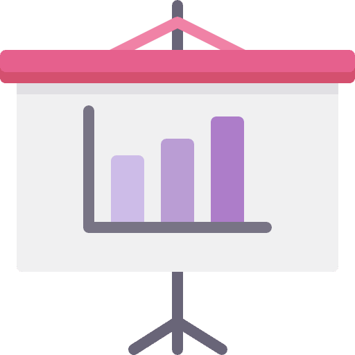 Projector screen projector business and finance conference icon