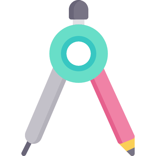 Compass miscellaneous draw business and finance icon