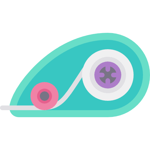 Correction tape cap correction fluid correction icon