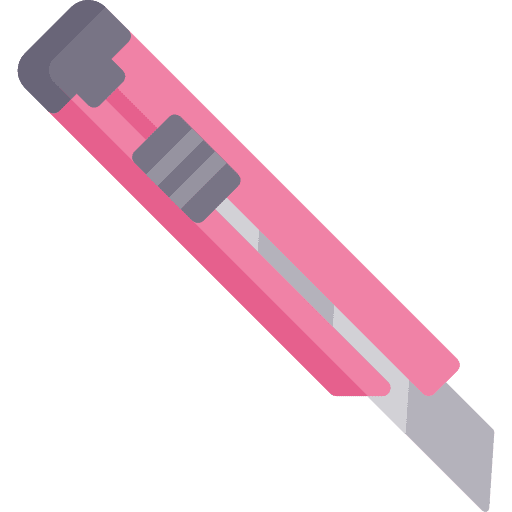 Cutter edit tools business and finance files and folders icon