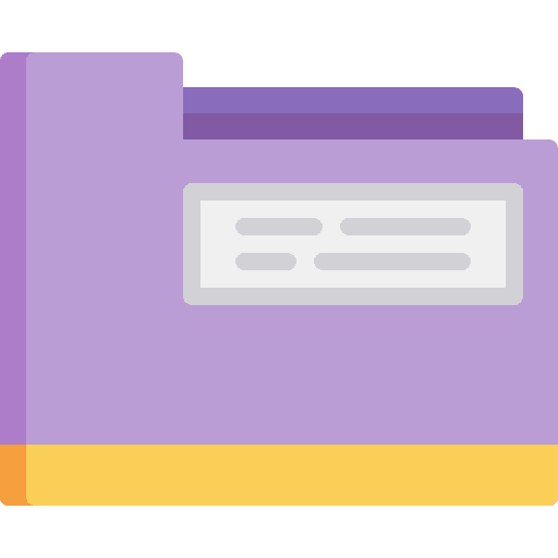 Folder files and folders data storage folder icon