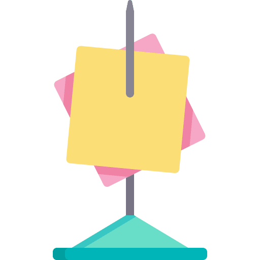 Paper holder attach office web icon