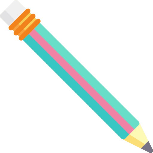 Pencil tools and utensils draw pencil icon